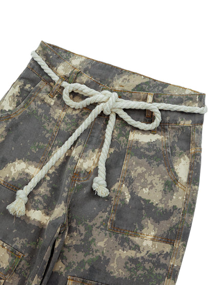 Paper Straight Camo Jeans