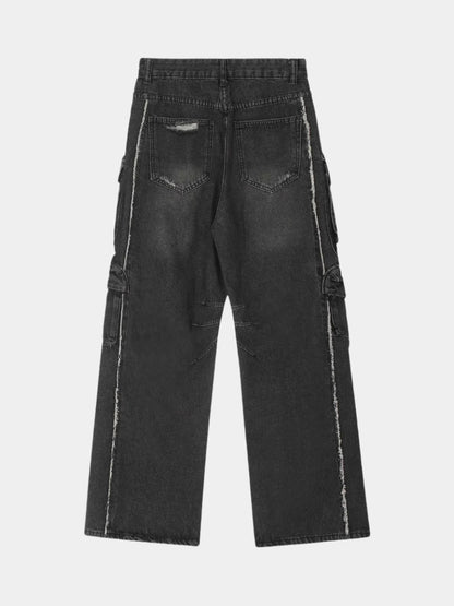 Paper Straight Industrial Cargo Jeans