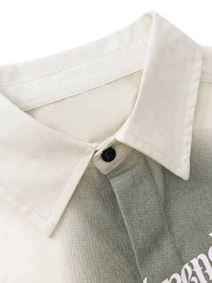 Paper Straight-Loose-Short-Sleeve-Shirt