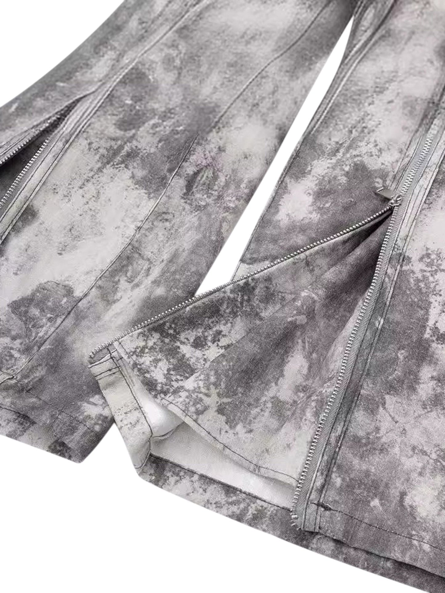 Paper Straight Camouflage Street Pants