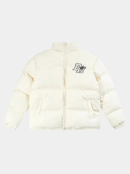 Paper Straight Print Down Jacket