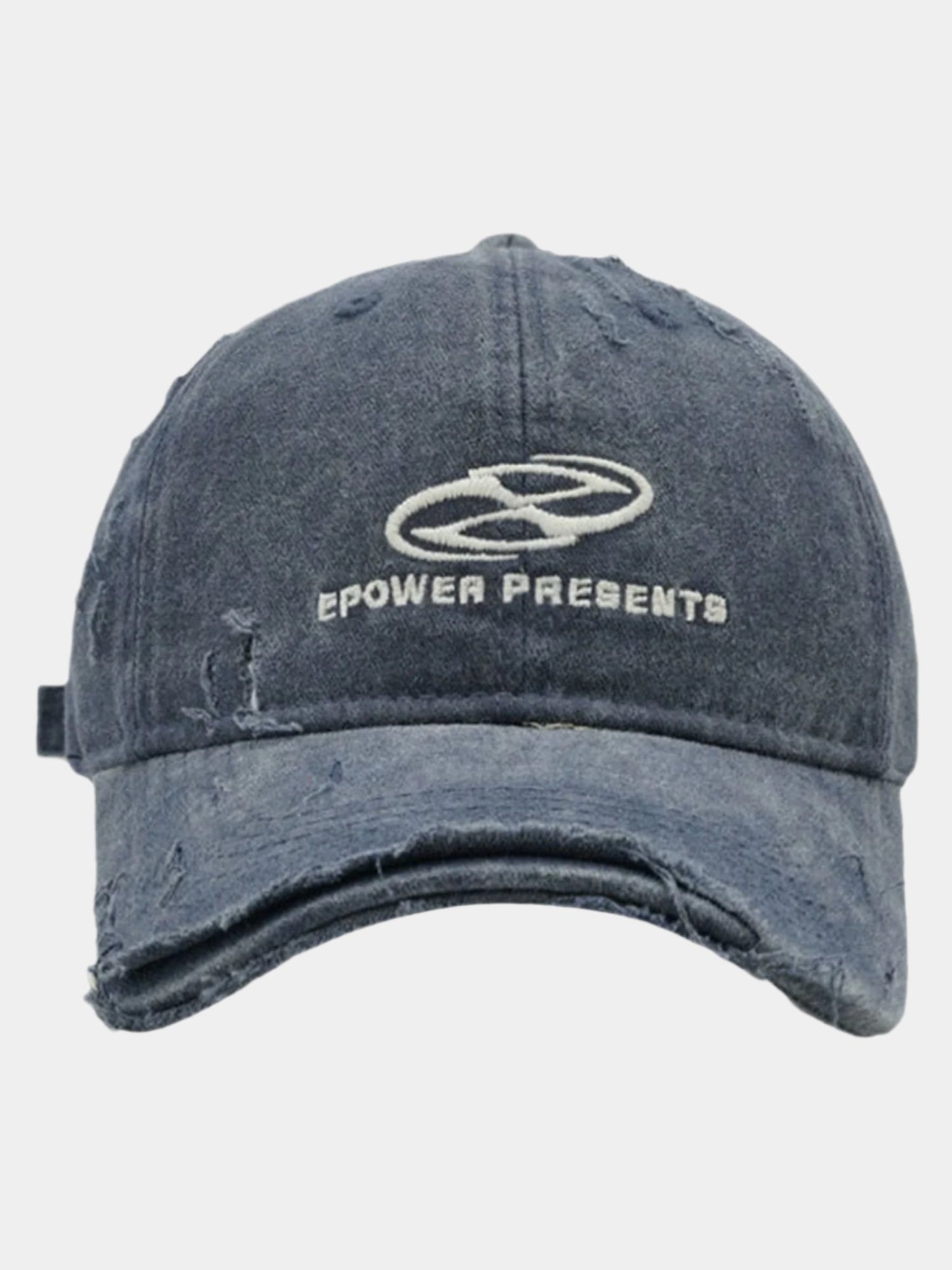 Paper Straight Ripped Denim Cap