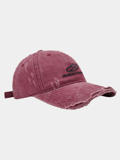 Paper Straight Ripped Denim Cap