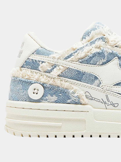 Paper Straight Baby blue Dunk Sneakers