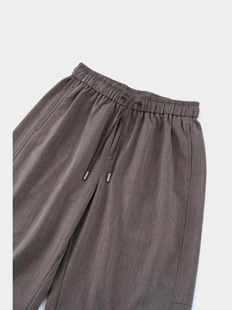 Marram Trouser in Taupe, waistband detail