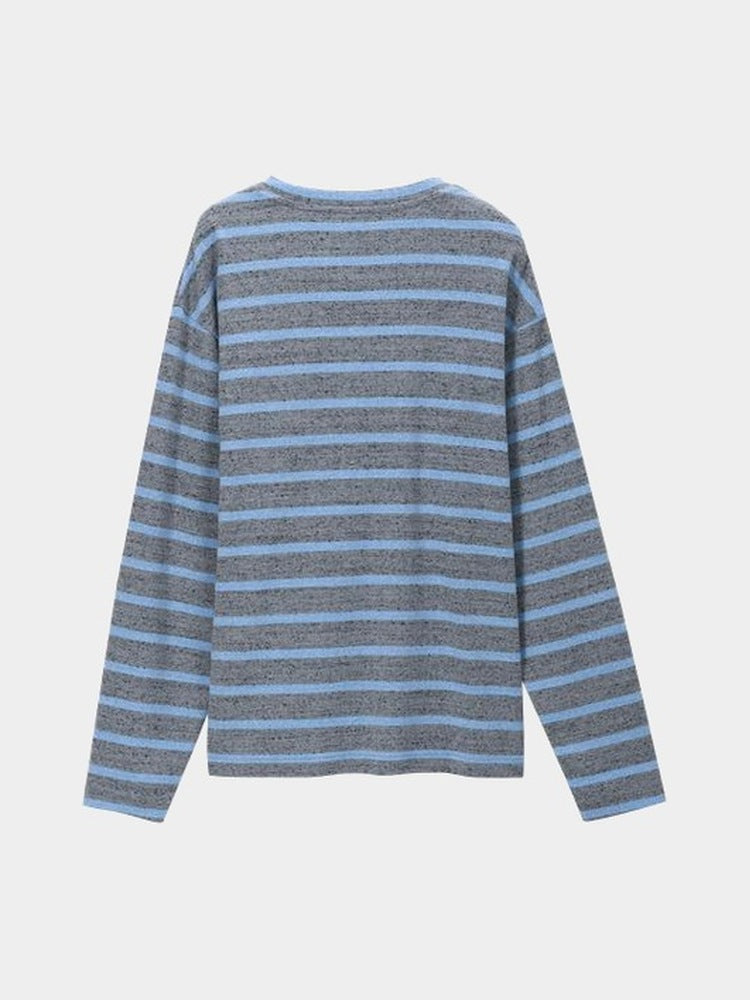Quay Long Sleeve in Grey Blue, back