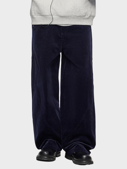 Paper Straight Loose Fit Corduroy Trousers