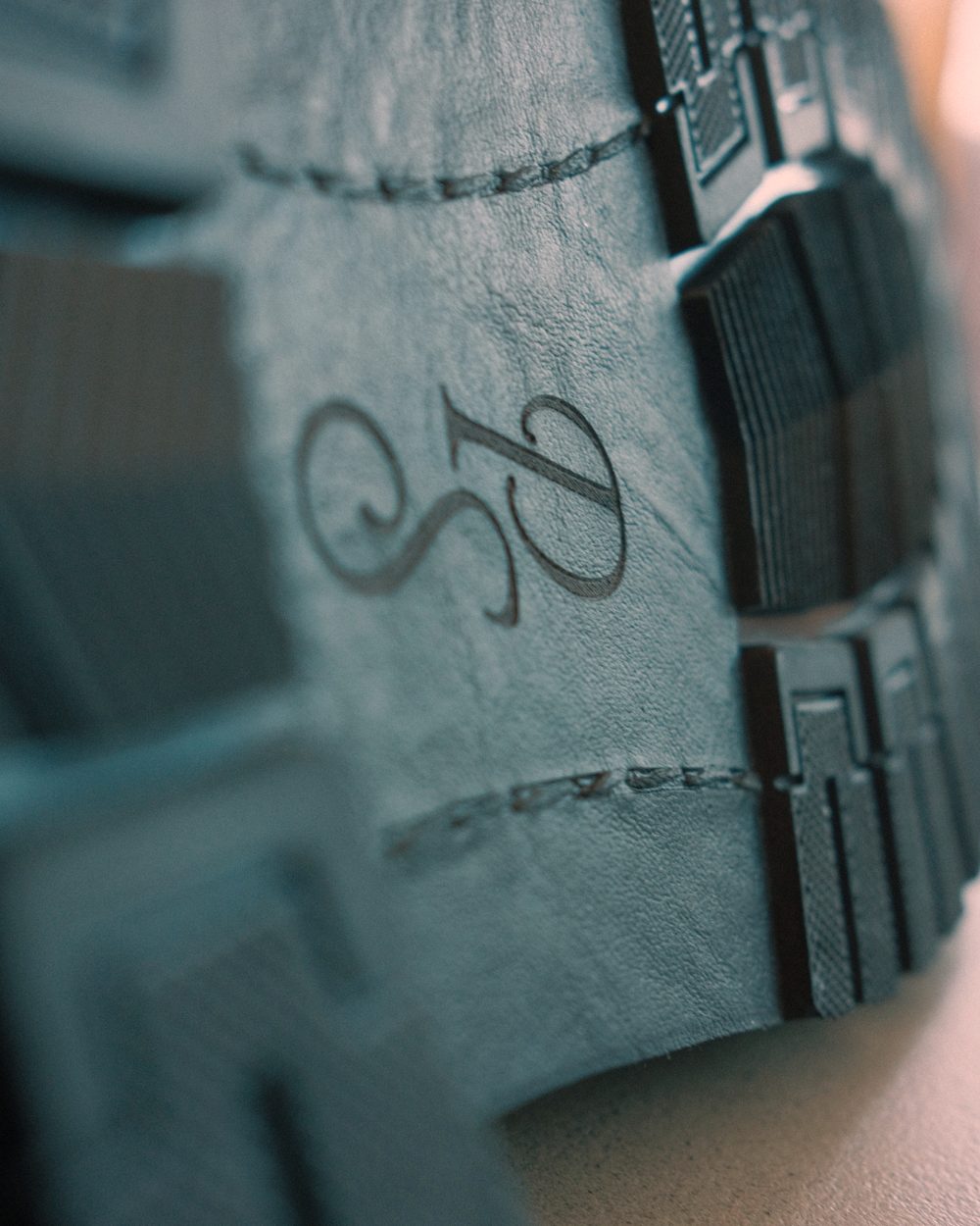 Close-up of the new outsole with the Paper Straight monogram