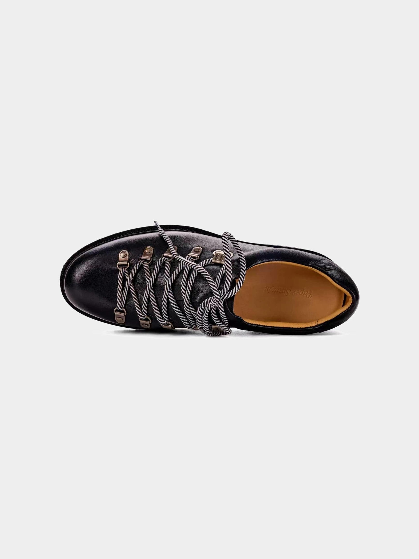 Paper Straight Summit Derby Signature black — top-down, lacing